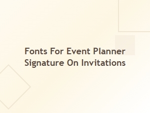 Crafting a Distinct Signature Font for Event Invitations